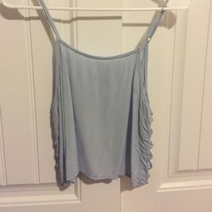 Brandy Melville light blue cropped tank