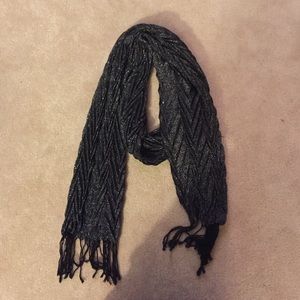 Sparkly Black Scarf