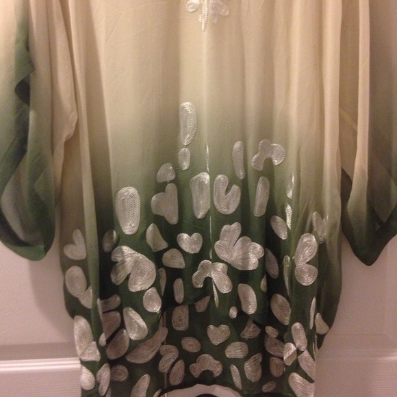 Long Sleeve Ombré Blouse by KAS NEWYORK - Picture 3 of 3