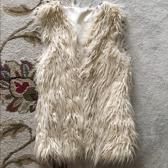 vintage furry vest