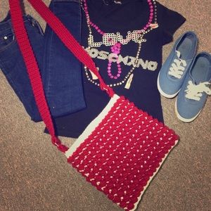 Crocheted shoulder bag