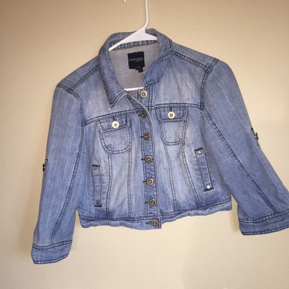 Highway jeans co. Cropped denim jacket