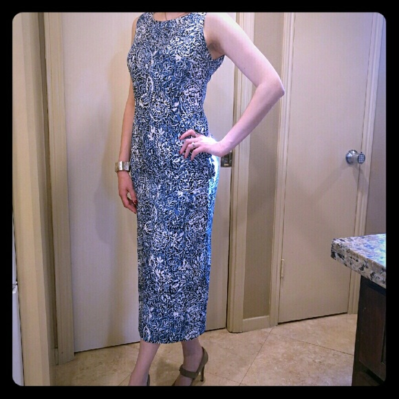 Blue Maggy London Summer Dress 100% silk