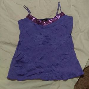 rue 21 purple sequin tank top