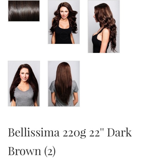 NWT Bellami Bellisima Dark Brown Extensions - Picture 4 of 4