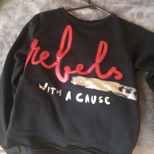 Rebels with a cause Zara sweatshirt