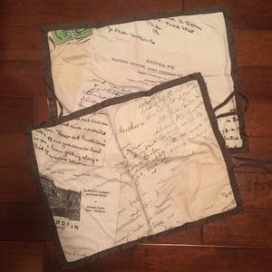 Anthropologie Love Letter Pillow Shams