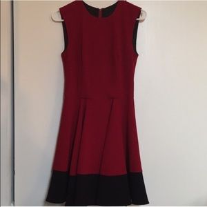 Sugarlips red & black colorblock dress