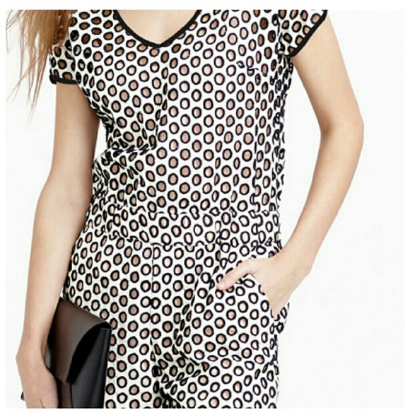 J. Crew Punched out Eyelet Romper  Size 6 NWT - Picture 4 of 4