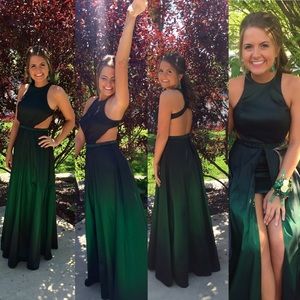 La femme ombré prom dress