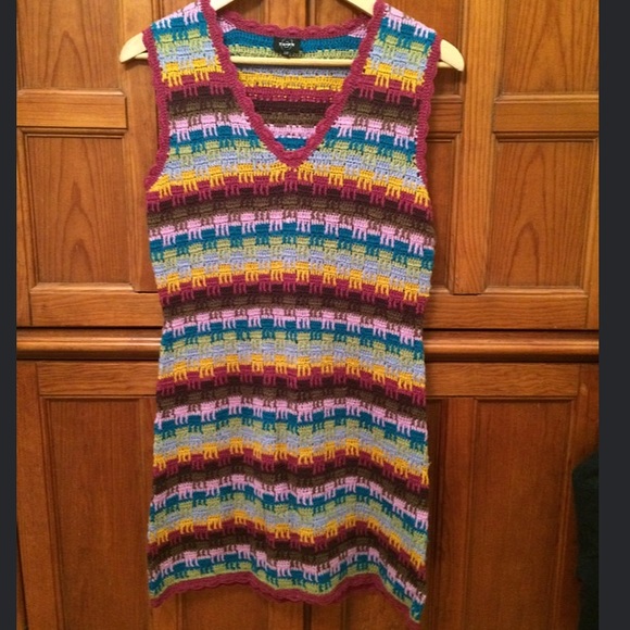 Vintage French wool dress