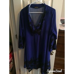 Plus size reborn blue tunic