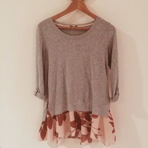 Anthropologie Swing Pullover Tee