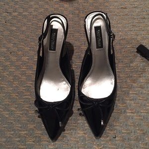 White House Black Market black patent heels