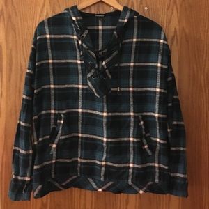 Flannel hoodie