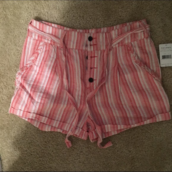 Free People Red Shorts