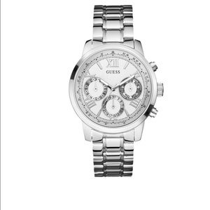 GUESS Feminine Classic Sport Watch Silver