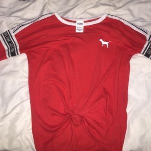 PINK- half sleeve lose fitting tee