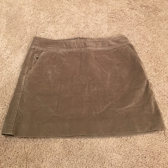 Corduroy mini skirt
