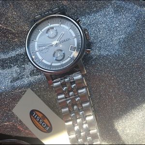 Fossil Women's Silver Stainless Steel Chronograph