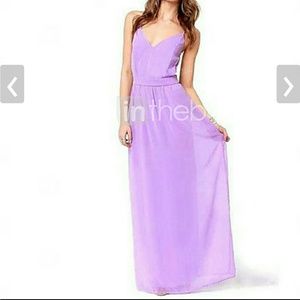 Backless Lilac maxi dress