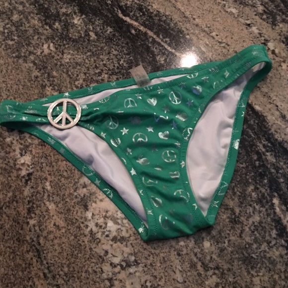 Victoria's Secret green bikini bottoms size S
