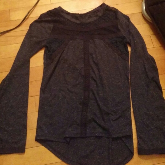 Navy blue long sleeve shirt