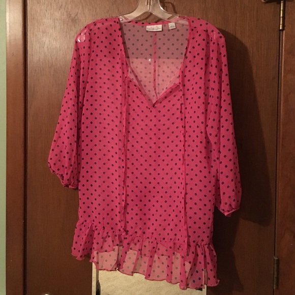 New York & Co sheer top
