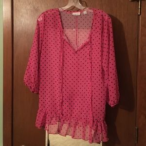 New York & Co sheer top