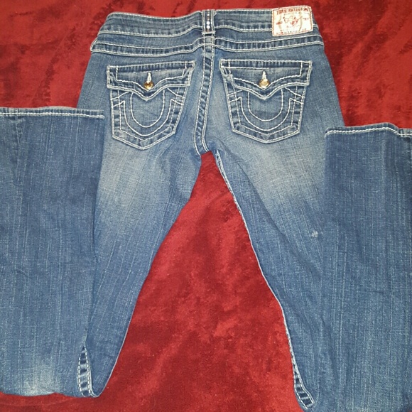 TRUE RELIGION; BigBilly, BootCut Swarvosky Crystl - Picture 2 of 4