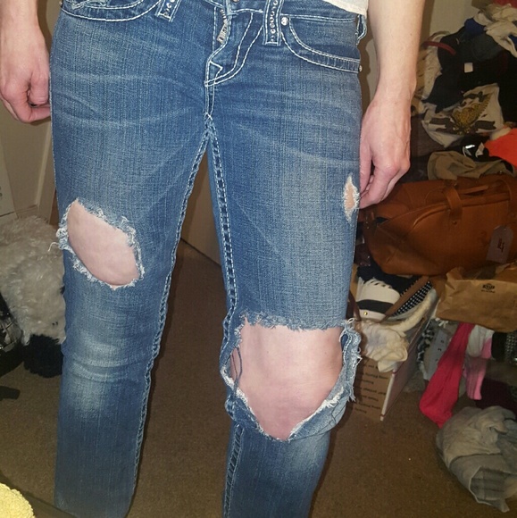 TRUE RELIGION; BigBilly, BootCut Swarvosky Crystl - Picture 4 of 4