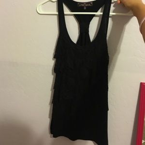 Small black lace tank top!