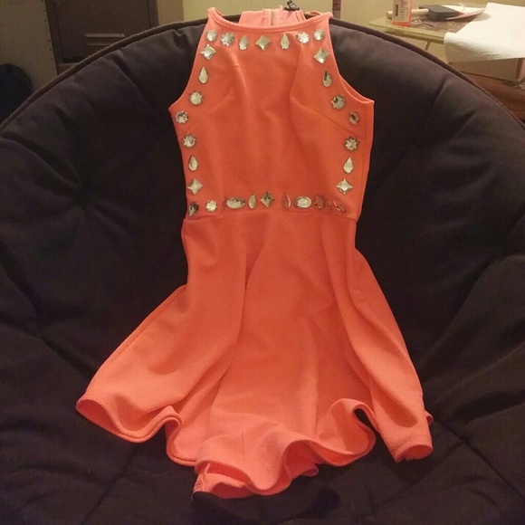 Orange/ coral formal dress