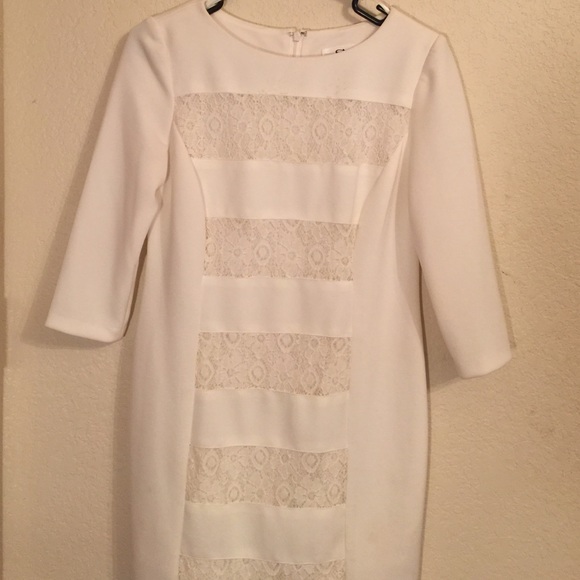Cute white Knee length dress!