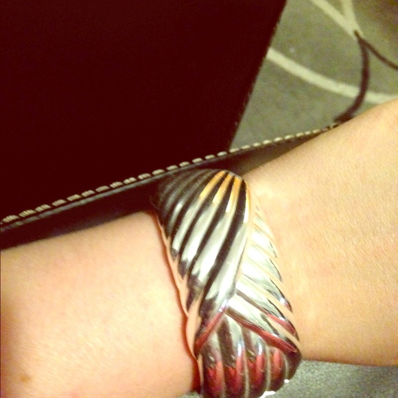 Silver cuff bracelet