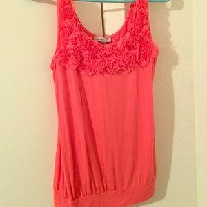 Coral tank top