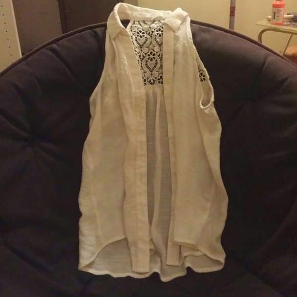 Crochet detail vest/top