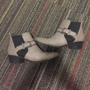 Tan/ Gray booties