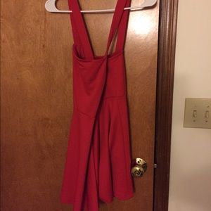 Cross back mini dress