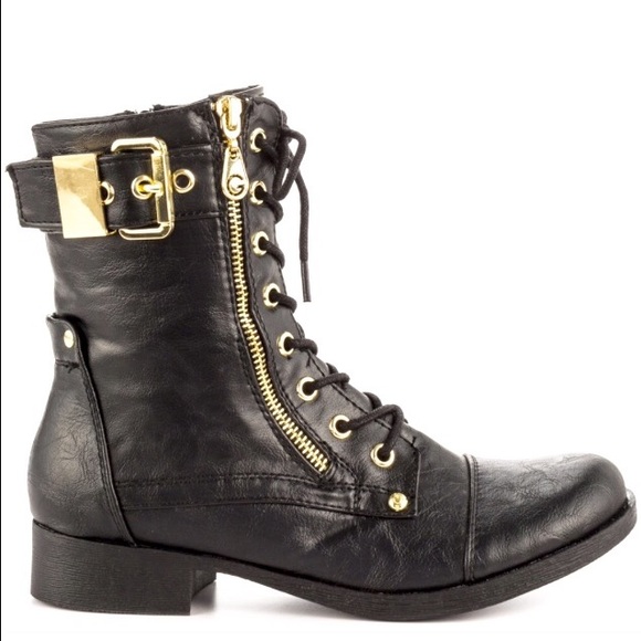 Black Guess "Berlyn" Bombat Boots SZ 8