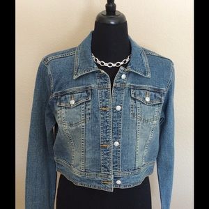 NWT Cropped Denim Micheal Kors Jacket