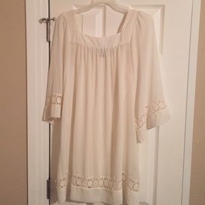 Bohemian white dress