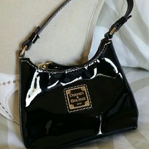Dooney & Bourke Black Patent Leather Bitsy Bag