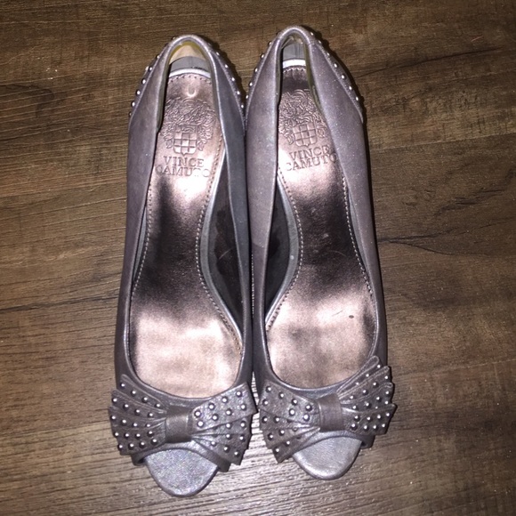 SALE!! Vince Camuto Silver Studded Heels