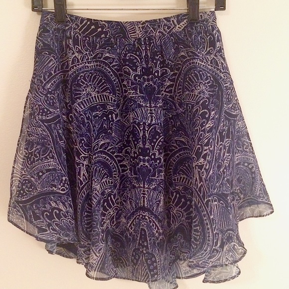 High Waisted Flowy Skirt