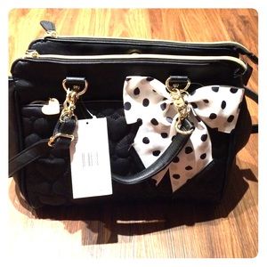 NWT Betsey Johnson Black Purse
