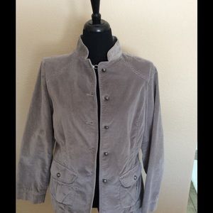 Price drop!💰💰 J.Jill Grey Velvet Military Jacket