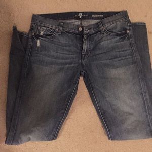 7 for all mankind skinny jeans sz 31