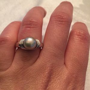 Silver Ring W Pearl