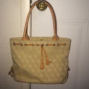Dooney & Burke canvas shoulder bag